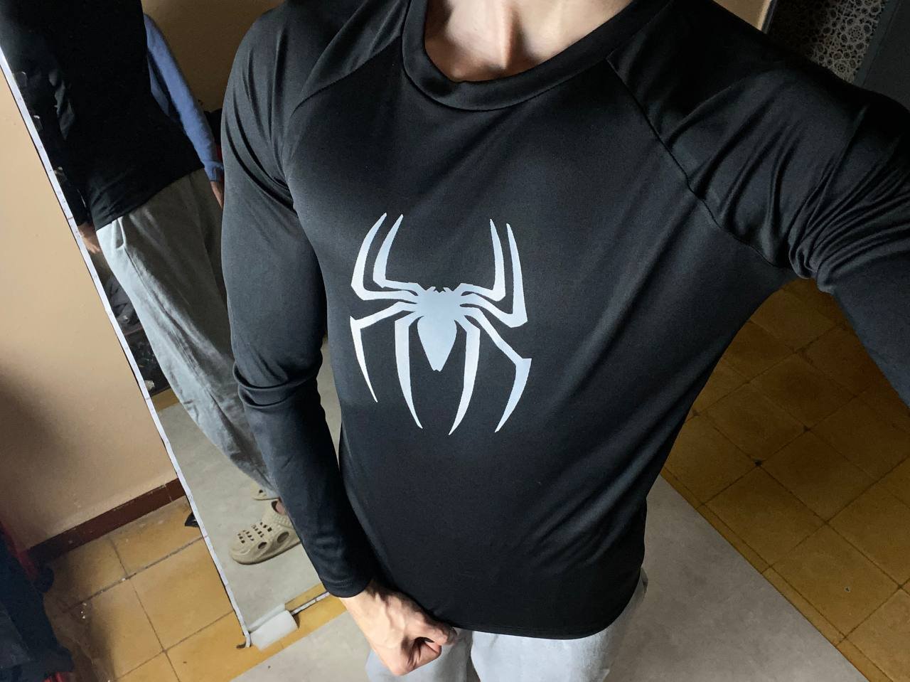 spider compression shirt long sleeves spider compression shirt long sleeves