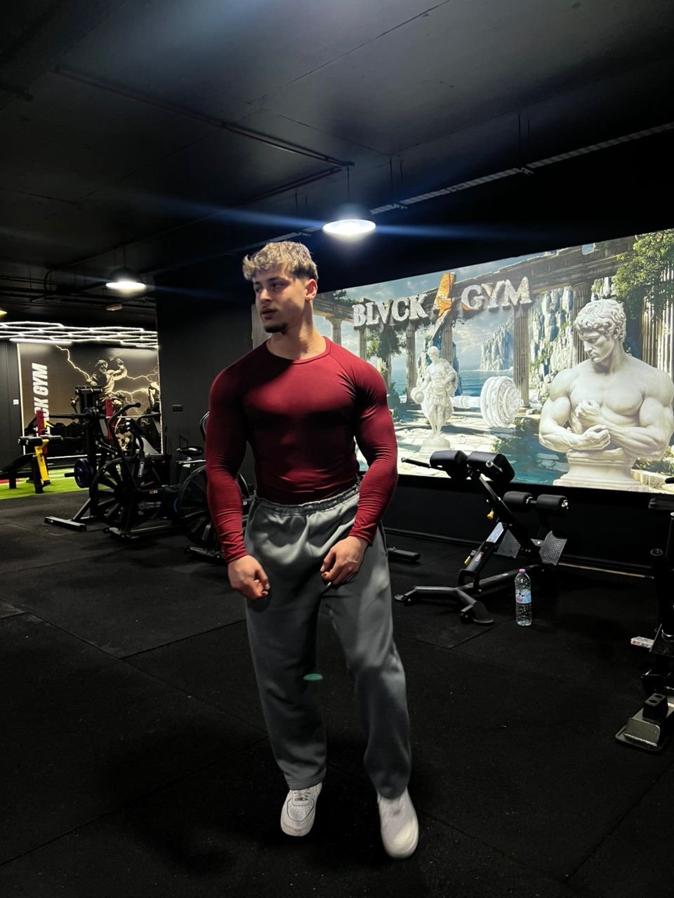 Simple Compression Long Sleeves Burgundy - Image 5